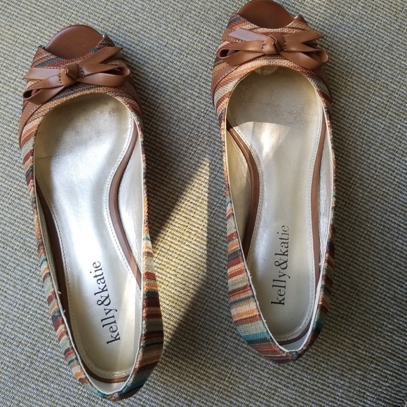 Women's peep-toe slip-on shoes - Picture 3 of 6